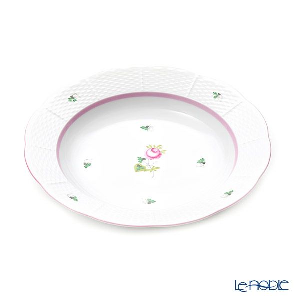 ヘレンド ウィーンのバラ ピンク 00503-0-00 スーププレート 25cm