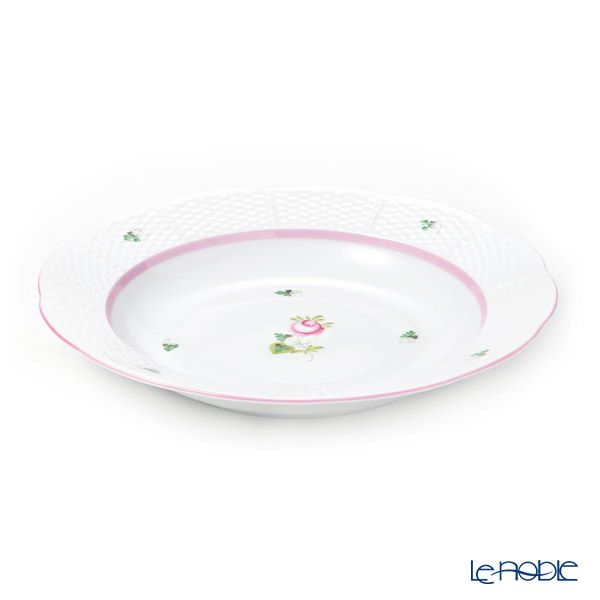 ヘレンド ウィーンのバラ ピンク 00503-0-00 スーププレート 25cm