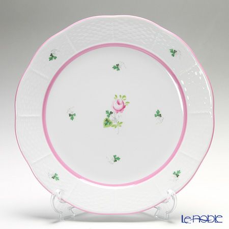ヘレンド ウィーンのバラ ピンク プレート 25cm 00524-0-00