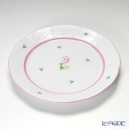 ヘレンド ウィーンのバラ ピンク プレート 25cm 00524-0-00
