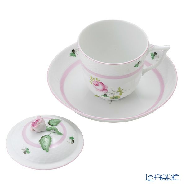 ヘレンド ウィーンのバラピンク VRH-X4 00705-0-09 ハーブティーカップ＆ソーサー ローズ 200ml