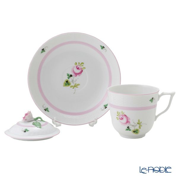 ヘレンド ウィーンのバラピンク VRH-X4 00705-0-09 ハーブティーカップ＆ソーサー ローズ 200ml