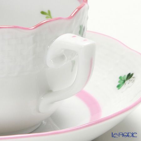 ヘレンド ウィーンのバラ ピンク 00711-0-00 モカカップ＆ソーサー 100ml