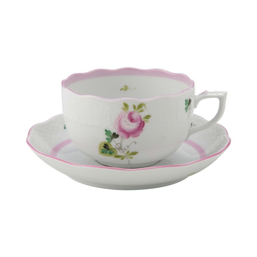 ヘレンド ウィーンのバラ ピンク 00724-0-00 ティーカップ＆ソーサー 200ml