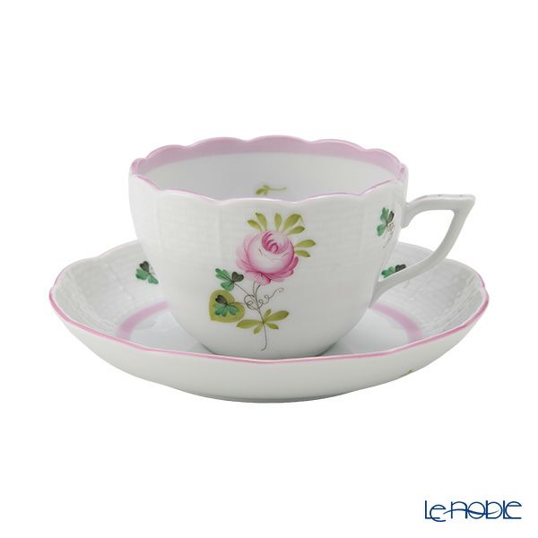 ヘレンド ウィーンのバラ ピンク 00730-0-00 ティーカップ＆ソーサー（兼用） 200ml