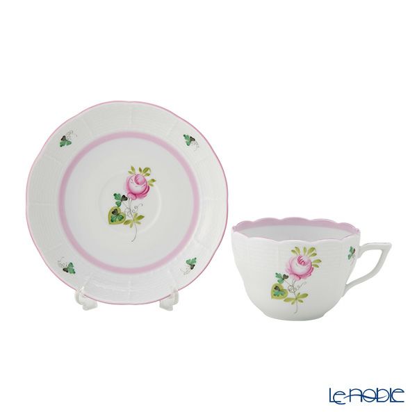 ヘレンド ウィーンのバラ ピンク 00730-0-00 ティーカップ＆ソーサー（兼用） 200ml