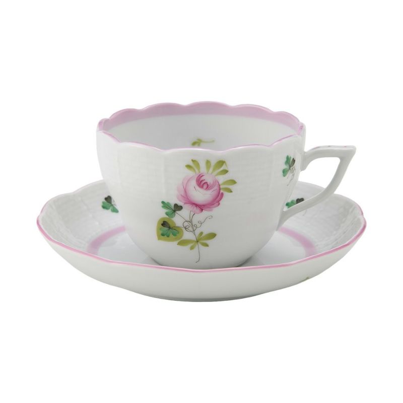 ヘレンド ウィーンのバラ ピンク 00730-0-00 ティーカップ＆ソーサー（兼用） 200ml