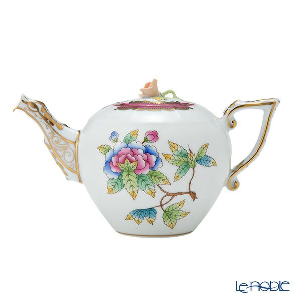 ヘレンド ヴィクトリアブーケ VBO-Y4 ピンク 00608-0-09 ティーポット ローズ 400ml