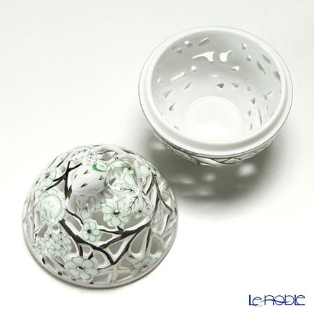 ヘレンド ファンタジー CPTV 06215-0-11 透かしボンボン グリーン（ストロベリー）