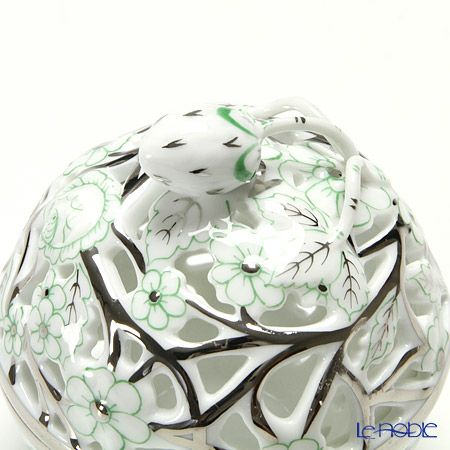 ヘレンド ファンタジー CPTV 06215-0-11 透かしボンボン グリーン（ストロベリー）