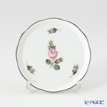 ヘレンド ウィーンのバラ プラチナ 00341-0-00 コースター10cm