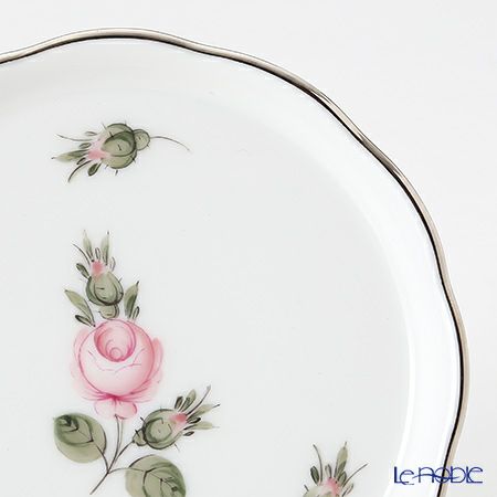 ヘレンド ウィーンのバラ プラチナ 00341-0-00 コースター10cm