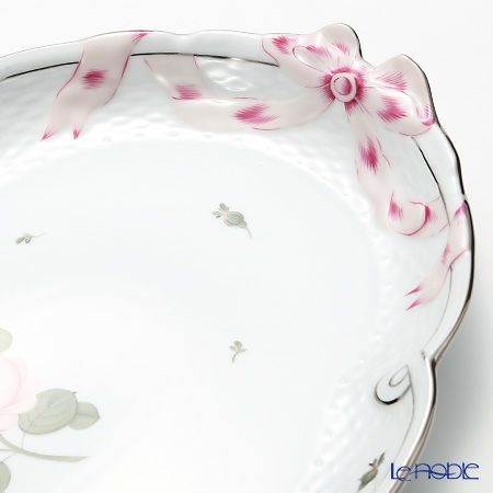 ヘレンド ウィーンのバラ プラチナ 00400-0-00 パーティートレイ 38cm