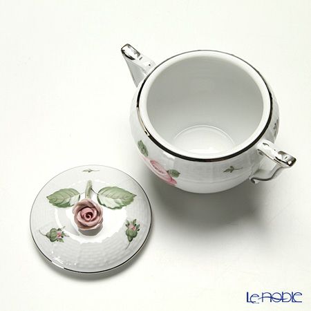 ヘレンド ウィーンのバラ プラチナ 00472-0-09 シュガーポット ローズ 200ml