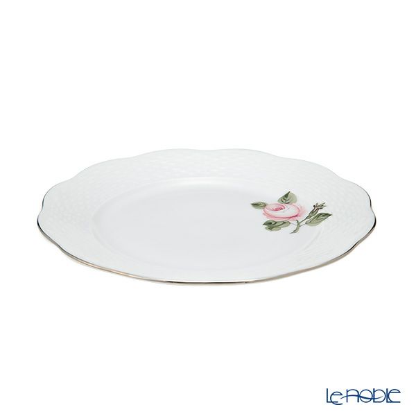ヘレンド ウィーンのバラ プラチナシンプル 00517-0-00 プレート 19cm
