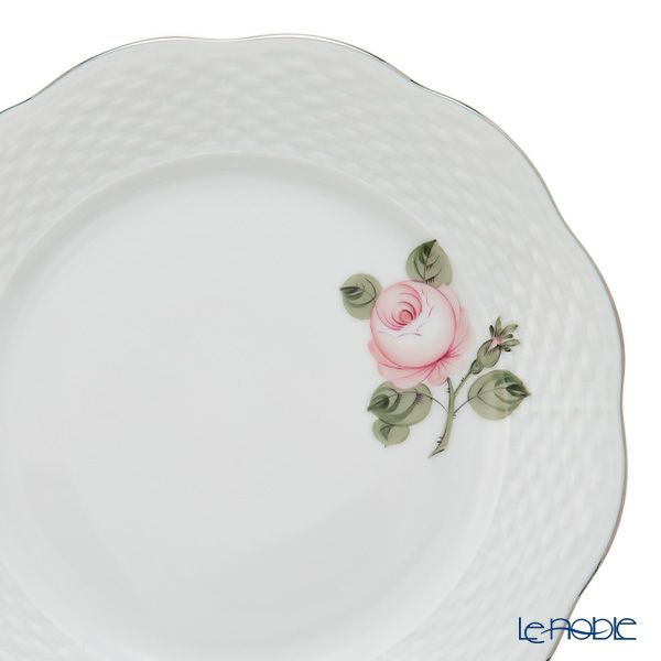 ヘレンド ウィーンのバラ プラチナシンプル 00517-0-00 プレート 19cm
