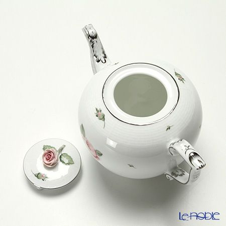 ヘレンド ウィーンのバラ プラチナ 00606-0-09 ティーポット ローズ 800ml
