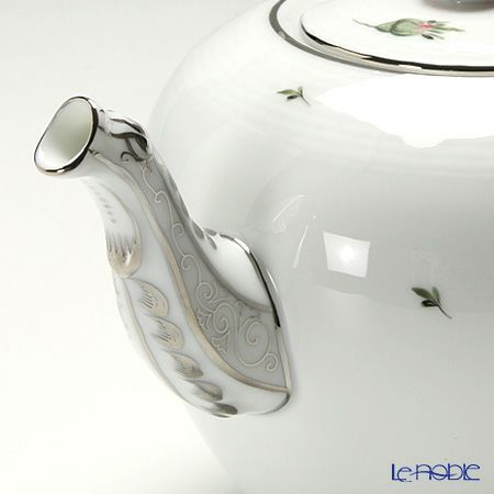 ヘレンド ウィーンのバラ プラチナ 00606-0-09 ティーポット ローズ 800ml