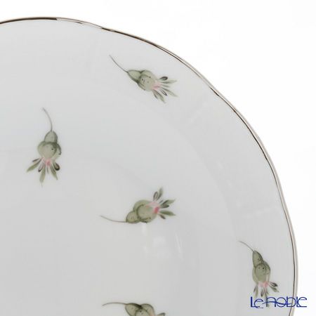 ヘレンド ウィーンのバラ プラチナ 00704-1-00 フルーツボウル 13.5cm