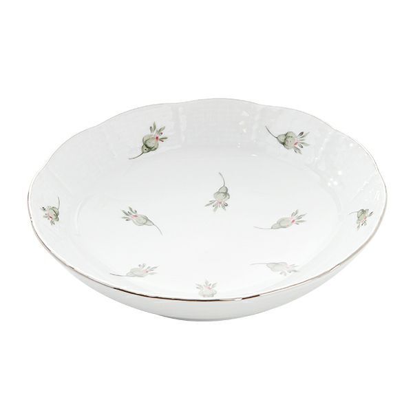 ヘレンド ウィーンのバラ プラチナ 00704-1-00 フルーツボウル 13.5cm