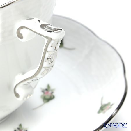 ヘレンド ウィーンのバラ プラチナ 00706-0-00 コーヒーカップ＆ソーサー 160ml