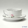 ヘレンド ウィーンのバラ プラチナ VR-PT 00724-0-00 ティーカップ＆ソーサー 200ml