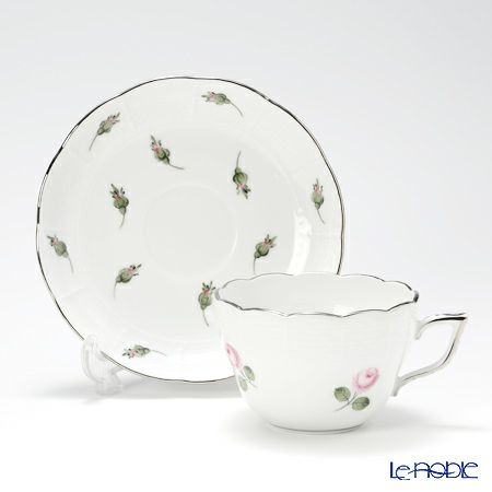 ヘレンド ウィーンのバラ プラチナ 00730-0-00 ティーカップ＆ソーサー（兼用） 200ml