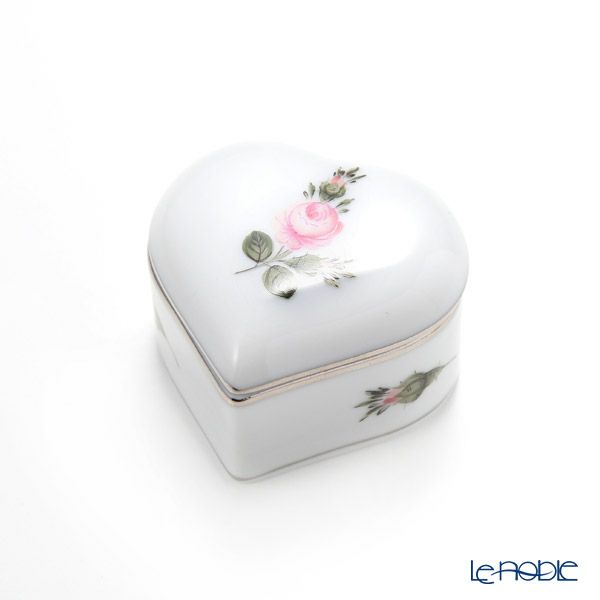 ヘレンド ウィーンのバラ プラチナ VGR-PT 06112-0-00 ハートボックス 5cm