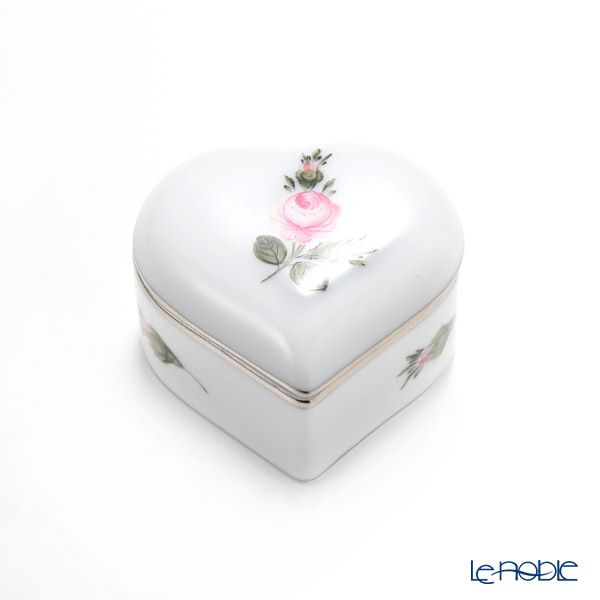 ヘレンド ウィーンのバラ プラチナ VGR-PT 06112-0-00 ハートボックス 5cm