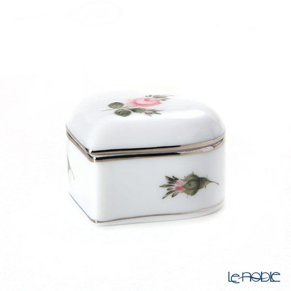 ヘレンド ウィーンのバラ プラチナ VGR-PT 06112-0-00 ハートボックス 5cm