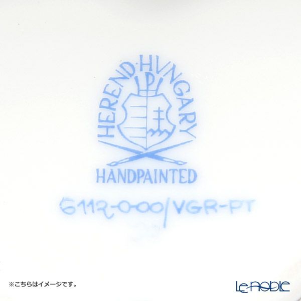 ヘレンド ウィーンのバラ プラチナ VGR-PT 06112-0-00 ハートボックス 5cm