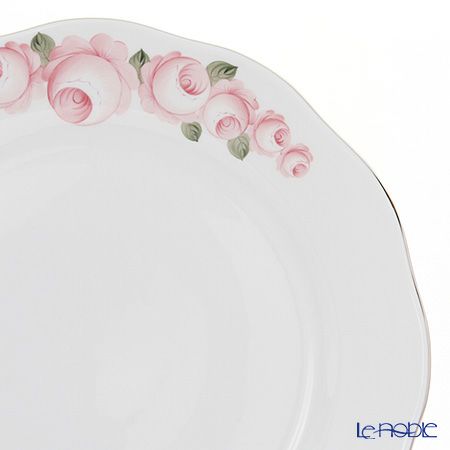 ヘレンド ウィーンのバラ プラチナ 20156-0-00 プレート 33cm