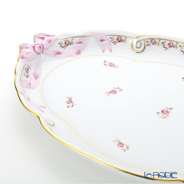 ヘレンド 薔薇の花飾り RGS 00400-0-00 パーティートレイ 38cm