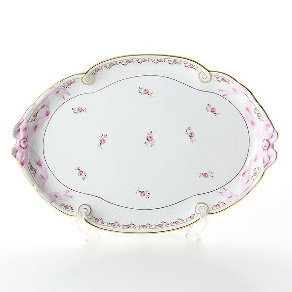 ヘレンド 薔薇の花飾り RGS 00400-0-00 パーティートレイ 38cm