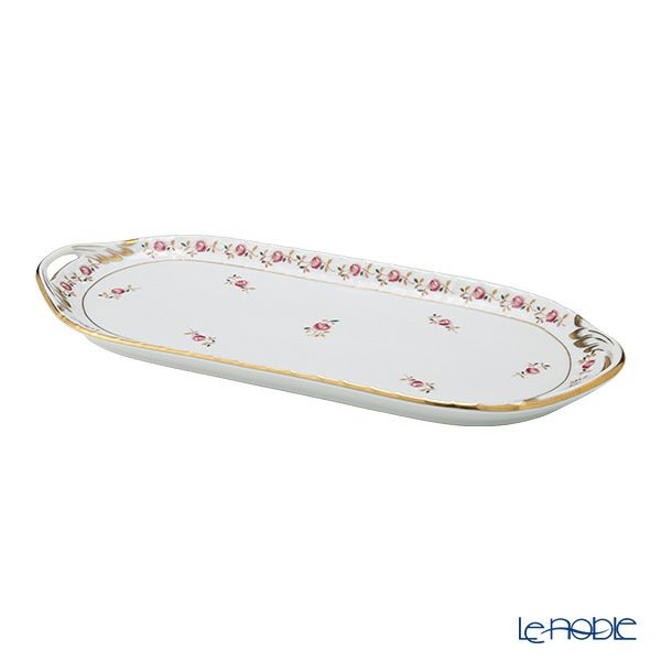 ヘレンド 薔薇の花飾り／ローズガーランド RGS 00436-0-00 サンドイッチトレイ 36cm