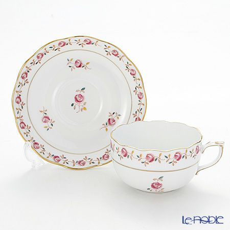 ヘレンド 薔薇の花飾り RGS 00724-0-00 ティーカップ＆ソーサー 200ml