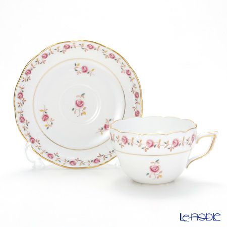 ヘレンド 薔薇の花飾り RGS 00730-0-00 ティーカップ＆ソーサー（兼用） 200ml