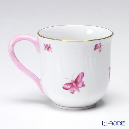 ヘレンド ヴィクトリア・花と蝶 ピンク LVFP 01739-0-00 ミッドマグ 200ml