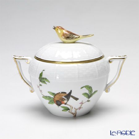 ヘレンド フォレ FORET 00471-0-05 シュガーポット（ローズ） 220ml