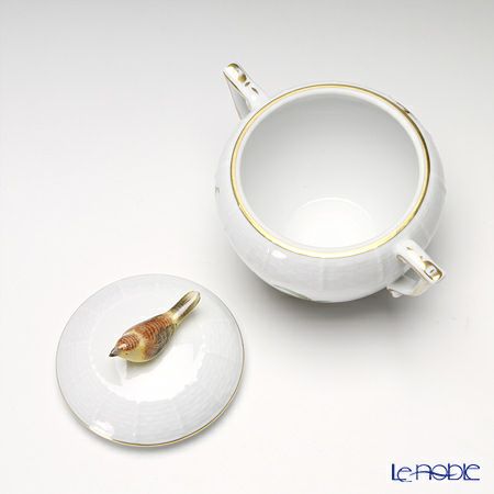 ヘレンド フォレ FORET 00471-0-05 シュガーポット（ローズ） 220ml