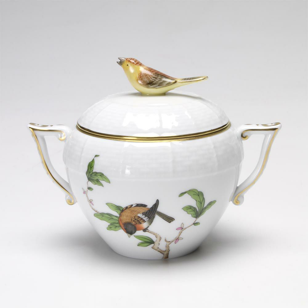 ヘレンド フォレ FORET 00471-0-05 シュガーポット（ローズ） 220ml