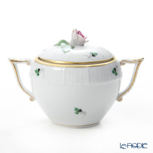 ヘレンド ウィーンのバラ シンプル 00472-0-09 シュガーポット ローズ 200ml