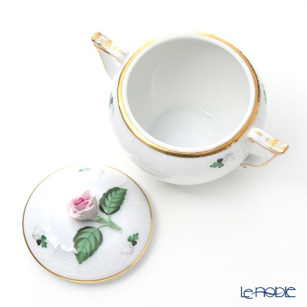 ヘレンド ウィーンのバラ シンプル 00472-0-09 シュガーポット ローズ 200ml