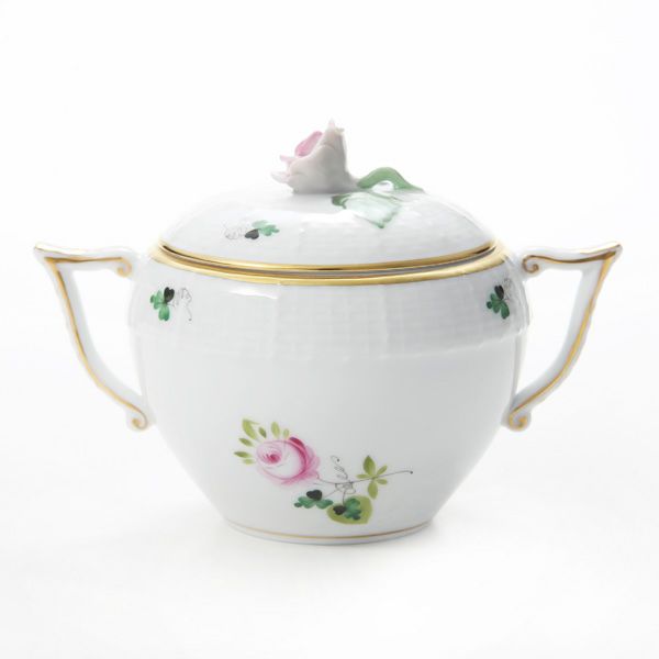 ヘレンド ウィーンのバラ シンプル 00472-0-09 シュガーポット ローズ 200ml