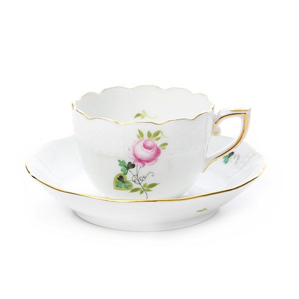 ヘレンド ウィーンのバラ シンプル 00711-0-00 モカカップ＆ソーサー 100ml