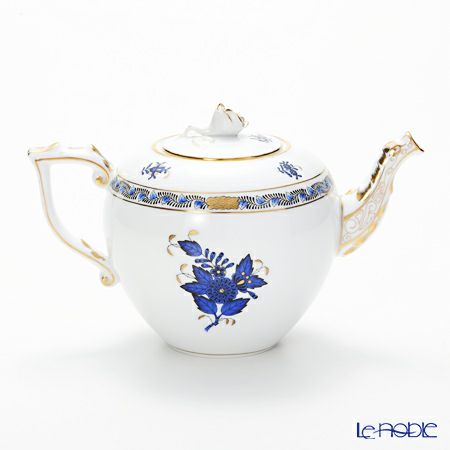 ヘレンド アポニーロイヤルブルー 00606-0-09 ティーポット ローズ 800ml