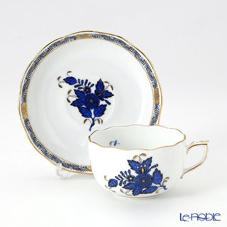 ヘレンド アポニーロイヤルブルー 00724-0-00 ティーカップ＆ソーサー 200ml