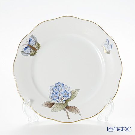 ヘレンド ヴィクトリア・グランデ VICTMC9 20517-0-00 プレート 19cm ブルー（アジサイ）