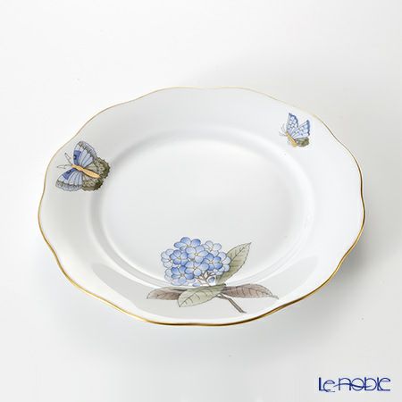 ヘレンド ヴィクトリア・グランデ VICTMC9 20517-0-00 プレート 19cm ブルー（アジサイ）