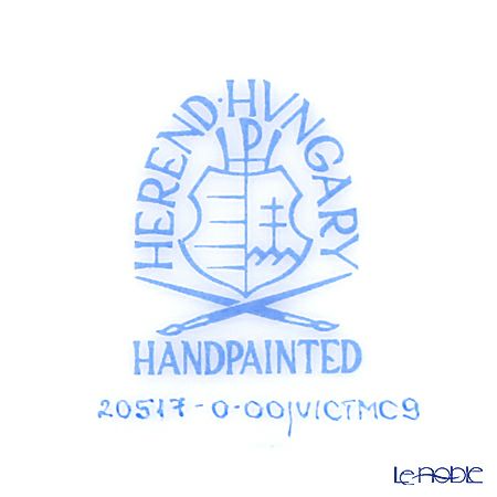 ヘレンド ヴィクトリア・グランデ VICTMC9 20517-0-00 プレート 19cm ブルー（アジサイ）